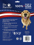 Pet Factory 100% USA Beefhide Knotted Bones Dog Chew Treats - 4" Natural Flavor, 24 Count/1 Pack