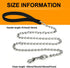 Heavy Duty Metal Dog Leash, 5 FT Chew Proof Chain with Soft Padded Handle for Large & Medium Dogs