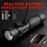 (XF126) WARSUN Multi-Function Zoom Flashlight - Aluminum, Long Range Beam, USB-C Rechargeable