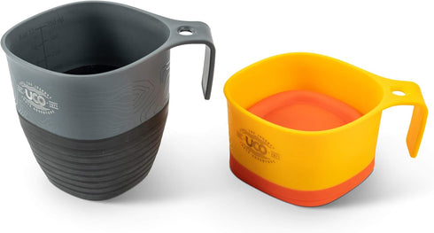 UCO Collapsible Camp Cup - 12 Ounces, 2 Pack for Camping, Backpacking, and Hiking