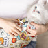 Generic Cat Wrap for Cutting Nails - Adjustable Grooming Bag, Soft Pet Swaddle Blanket, Anti-Escape Calming |
