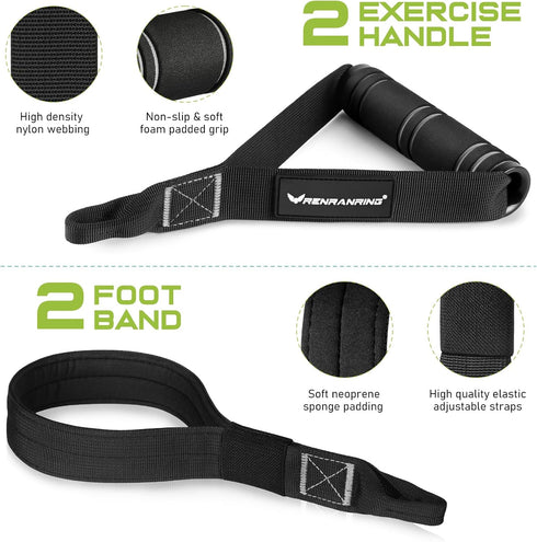 Pilates Bar Kit with Resistance Bands, Multifunctional Heavy-Duty Bar for Women & Men, Home Equipment for Workouts