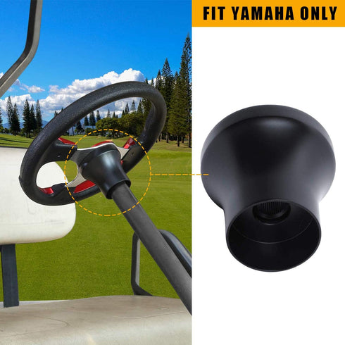 Yamaha Golf Cart Steering Wheel Adapter, Compatible with Yamaha Golf Cart in Black