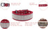Bling Diamond Dog Collar for Girls, Soft Velvet Leather with Sparkly Crystal Rhinestones, Reflective Stripe, Medium