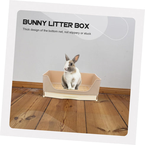 Chinchillas SUPVOX Rabbit Litter Box Large Drawer Style Toilet for Rabbits Guinea Pigs and Easy Clean Portable PET