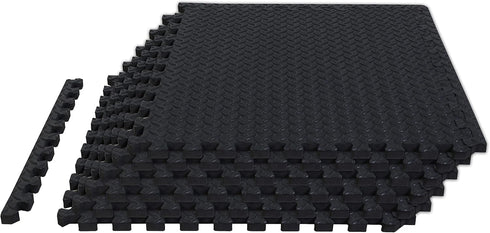 Torin ABPM001BK Interlocking Foam Mat Protective Exercise Workout Puzzle Floor Mat Tiles for Home Gym Equipment - 6