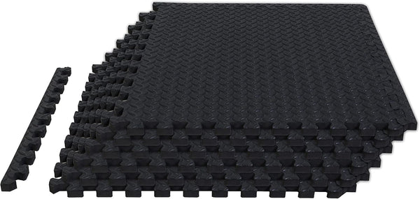 Torin ABPM001BK Interlocking Foam Mat Protective Exercise Workout Puzzle Floor Mat Tiles for Home Gym Equipment - 6