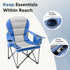 500 LBS NEWBULIG Oversized Folding Camping Chair for Adults, Portable Outdoor Collapsible Chairs, Heavy Duty Support