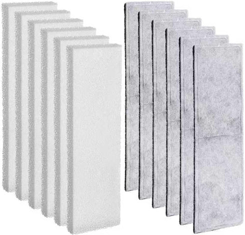 Pangda 12 Pcs Carbon Filter Foam Pads and Foam Filters Compatible with U4