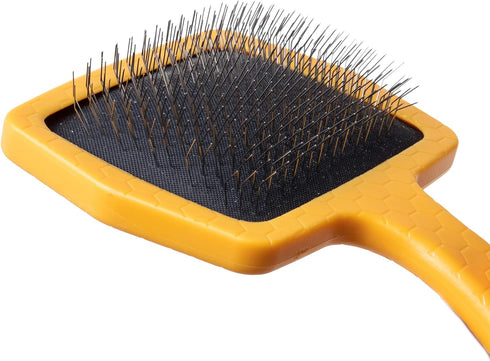 Burt’s Bees for Pets Small Slicker Brush for Dogs with Thick Curly Hair, Recycled Handle