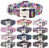 Cute Dog Collar for XS Small Medium Large Dogs - Soft Nylon Pet Collar with 3D Print Multicolor Patterns - Adjustable