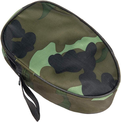 Gardening Folding Shovel Military Camping Shovel, Survival Gear Entrenching Tool with Carrying Pouch (Black Zipper