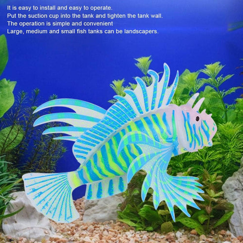 TOPINCN 2Pcs Fake Fish for Aquarium, Floating Luminous Artificial Fish Tropical Fish Decorations