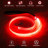 LED Dog Leash Light Up Dog Leash 4 Feet Micro USB Rechargeable Nylon Webbing Glow Safety Standard Dog Leash for Dogs by Bpawser (Red)