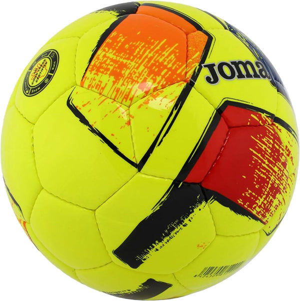 Joma Dali II Ball 400649-061, Unisex Soccer Ball, Yellow Fluor/Multi, Size 3