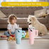 Funny Tumbler Handle Cup Dog Toys, Cute Squeaky Interactive Fluff and Tuff Toy Cup for Small/Medium/Large Dogs (BLUE)