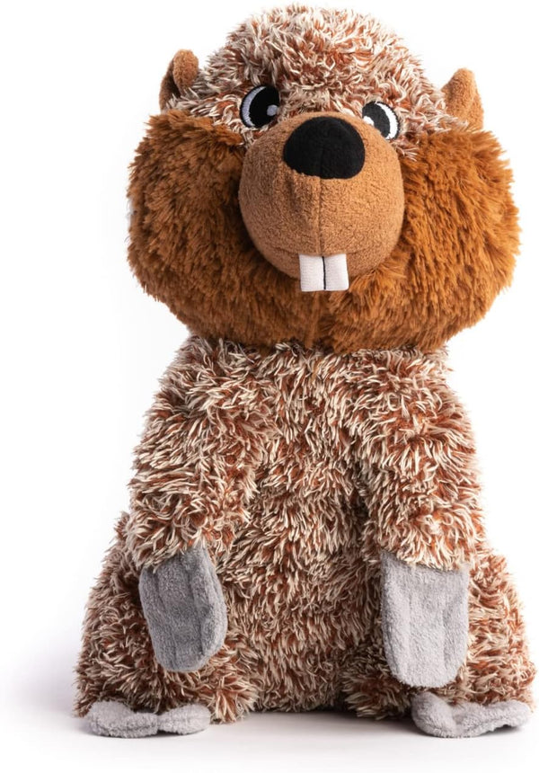 fabdog Fluffies Dog Toys - Squeaky Plush Dog Toy for All Breeds, Cute Animal-Themed Puppy Gift