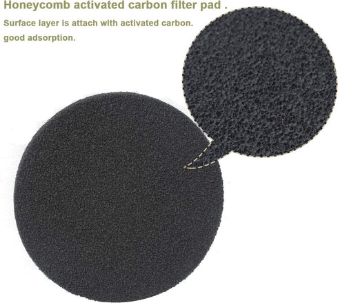 Fx4 Carbon Filter Pads Pack of 6 – Replacement Carbon Impregnated Foam Pads Compatible with Fluval FX5 / FX6 Canister