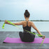 SANKUU Yoga Straps Stretching Strap with 12 Loops Workout Poster, Long Stretch Out Bands for Exercise, Pilates,