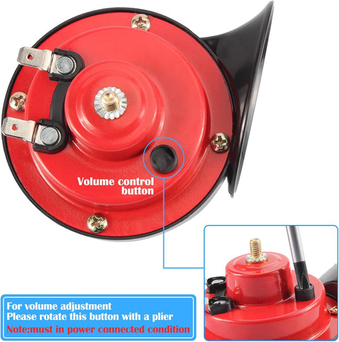 Golf Cart Horn Kit with Floor Mount Button for EZGO, Club Car, Ya-ma-ha, 12V