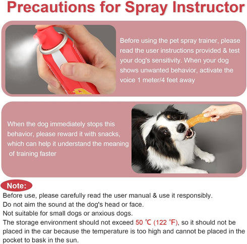 Corrector Spray Dog Trainer, 80ml 4 Pack to Stop Barking, Food Stealing, and Unwanted Dog Behavior, Safe Formula