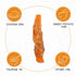 Dog Treats Chicken Jerky Wrapped Sweet Potato, Grain Free with Natural Ingredients w/Taurine, 12.5 oz