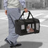 Soft-Sided Travel Carrier for Cats, Foldable Breathable Airline Approved Carrier for Small Medium Dogs Puppies Under 15
