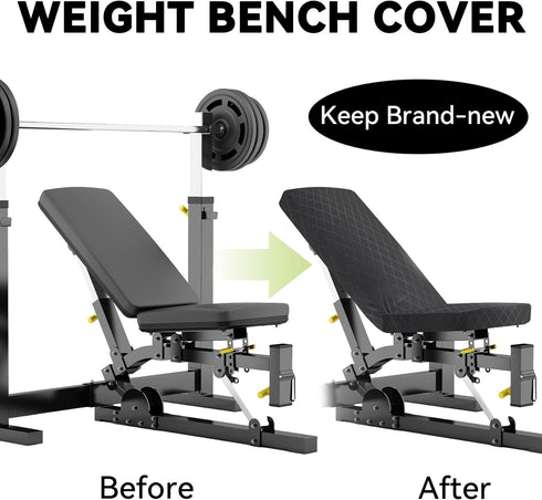 Klmnop Weight Bench Cover, Dustproof Scratch-Resistant Workout Bench Cover Protect from Pets, Protection for Adjustable