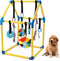 Puppy Play Gym with 8 Hanging Toys, Indoor Jungle Gym Toys for