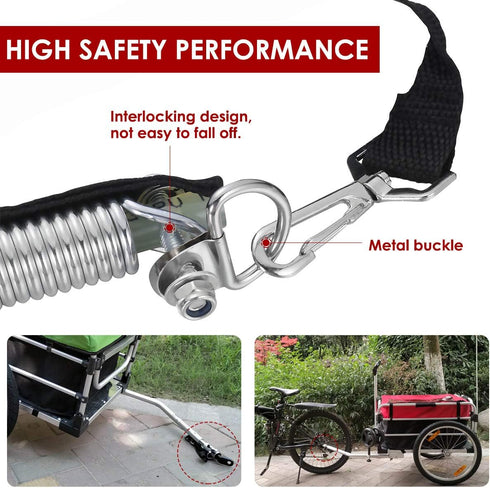 Veemoon Universal Bike Trailer Hitch Connector Bicycle Trailer Coupler Attachment Cycling Adapter Accessories