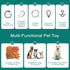 Zamzam Interactive Dog Treat Dispenser Toy with Slow Feeding Enriching Play, Food Dispensing Dog & Cat Toy Enrichment