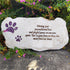 Shinning Pawprints Pet Memorial Stones for Dogs or Cats - Hand Painted Pet Dog Garden Stones Grave Markers Stepping Stones - Sympathy Pet Dog Memorial Gifts Loss Gifts - 12"x6"