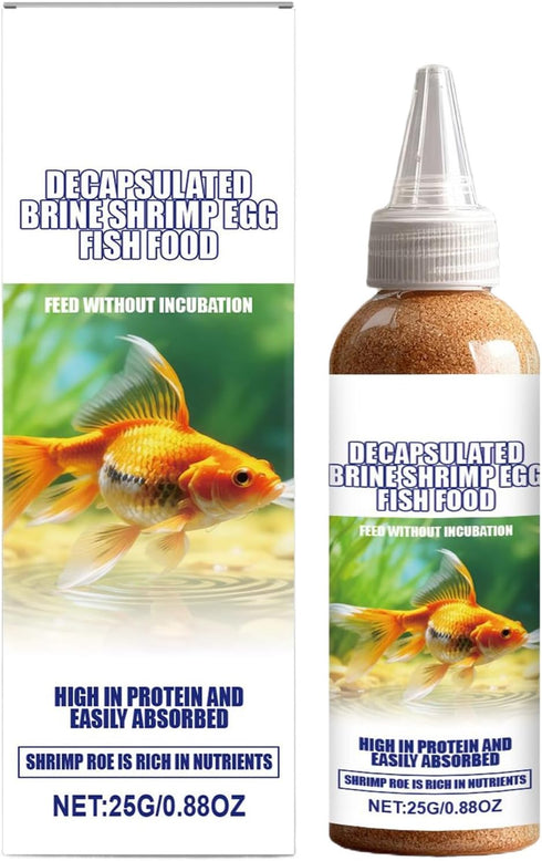 Generic Decapsulated Brine Shrimp Eggs, 25g Fish Food, Lake Fishing Accessory with High