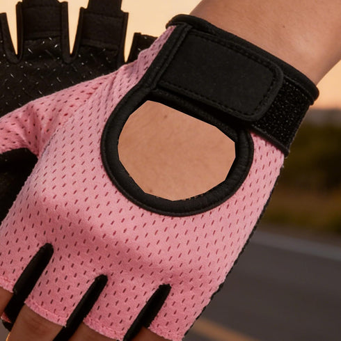 IZUS Anti-Slip Fingerless Workout Gloves for Women Gym/Exercise/Fitness/Training/Cycling with Excellent