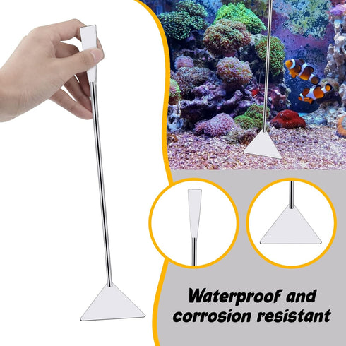 Fish Tank Cleaning Tools, 8 in 1 Aquarium Feeder Tools Kit, Stainless Steel Feeding & Plant Cleaner