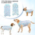 SAWMONG Recovery Suit for Dogs - Breathable Polyester Dog Onesie Body Suit for After Surgery (Blue Leopard, L)
