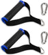 Ultra Heavy Duty Cable Handles Gym Equipment Attachment, Double D-Ring Grips, Non-Slip Comfort Grips, Blue Edge Design