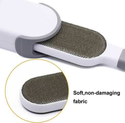 Pet Hair Remover Brush for Dogs, Cats & Puppies - Lint Remover Brush for Clothes, Small Size (Gray)