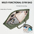 Large Yoga Mat Bag with Shoes Compartment and Wet Pocket Ladies Pilates Gym Tote Bag with Yoga Mat Holder Strap