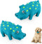WishLotus Natural Latex Dog Squeak Toy, 2pcs Pig-Shaped Chew Toy for Teeth Cleaning, Mini Toy for Small Dogs