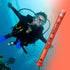 Generic Dive Marker Buoy | Portable Safety Sausage | High Visibility Signal Flag Tube with Reflective Strip, Diving