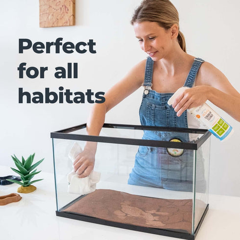 Oxyfresh Premium Terrarium Cleaner – Professional Amphibian & Reptile Smell Eliminator, Streak Free Glass