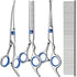Saccison Professional 4 in 1 Dog & Cat Grooming Scissors Kit with Safety