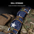 Tactical Flag Bungee Elastic Fastener Strap Shock Cord Retention Molle Webbing Loop Cord Lock Secure Plate Carrier Attachment by AZB