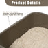 Blaucasa 1 Pack 24" 20" Extra Large Dog Litter Box Pan Tray (ABS Material), Low Entry Jumbo Senior Litter Boxes