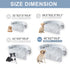 Tinaco Luxurious Calming Dog/Cat Bed Mats, Washable Removable Couch Cover, Plush Long Fur Mat, Waterproof Lining,