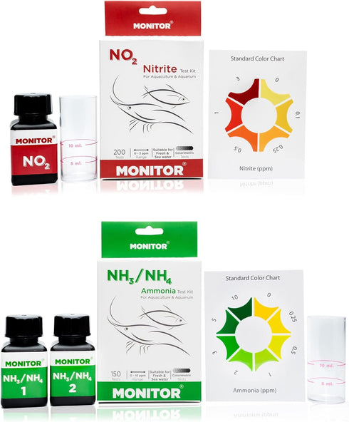 Monitor Nitrite and Ammonia Test KIT Combo Set