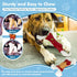 Dog Toys for Aggressive Chewers, Tough Indestructible Dog Bones with Real Bacon & Beef Flavors (Bacon)