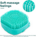Dog Bath Brush, Pet Massage Shampoo Dispenser, Soft Silicone Rubber Bristle Brush for Dogs and Cats Shower Grooming