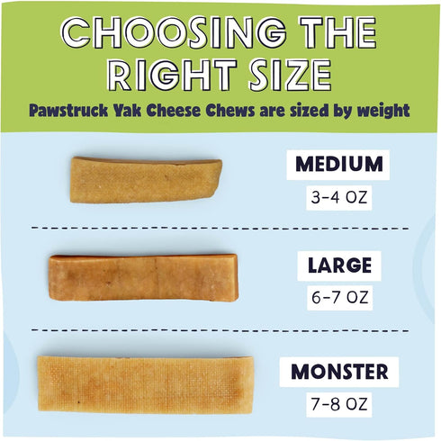 Pawstruck Monster Himalayan Yak Dog Chew (6-7 oz) - Natural Long-Lasting Jumbo Treat for Dogs, Best XL Thick Chew Stick